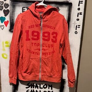 Women's Red Zip-Up Hoodie